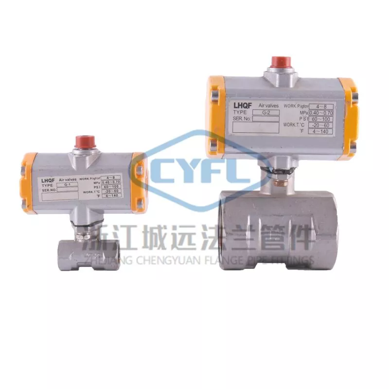 3PC ປ່ຽງບານ Pneumatic